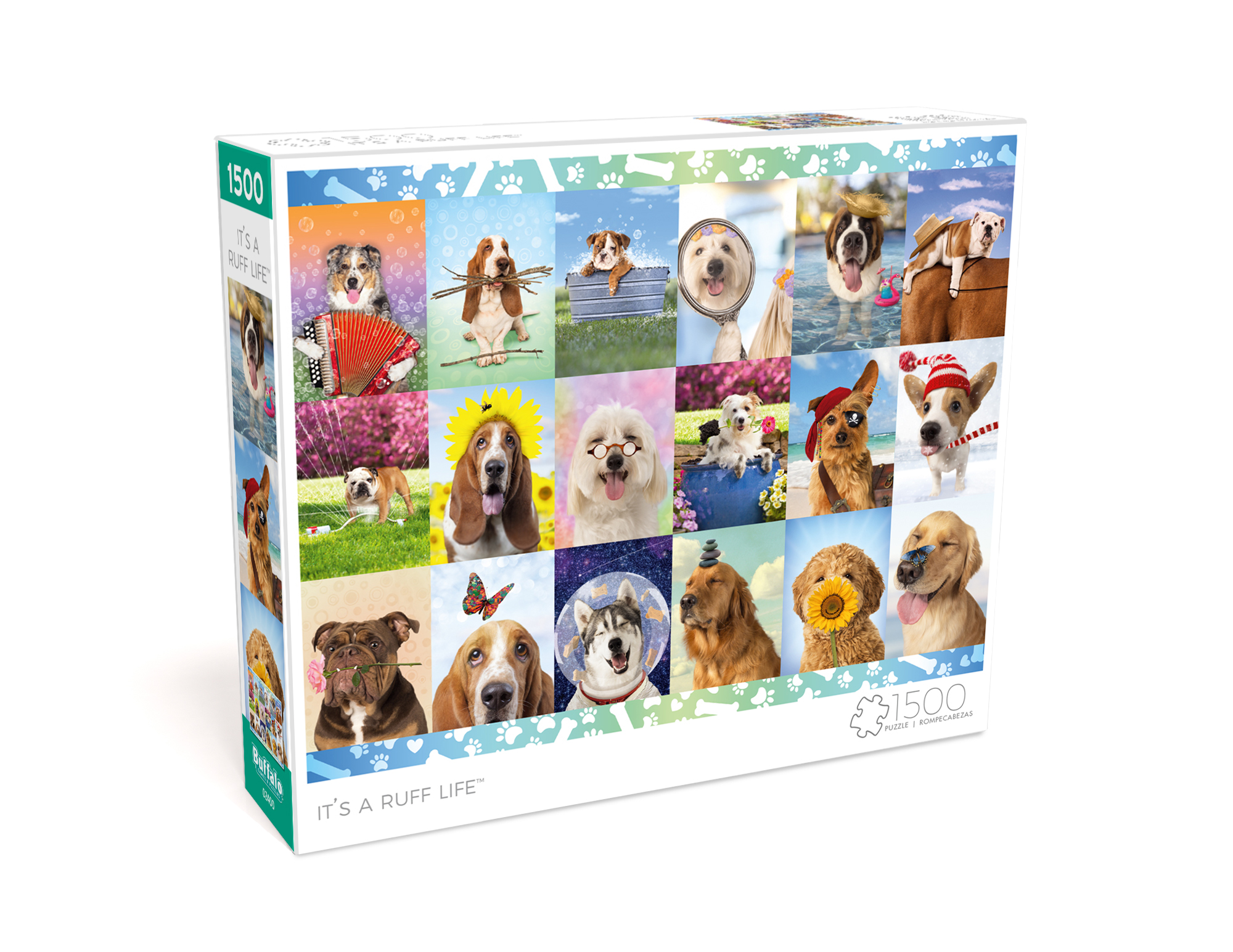 Puzzle Ruff Buffalo Games It's a Ruff Life 1500-Piece 31.5 x 23.5 Interlocking ...