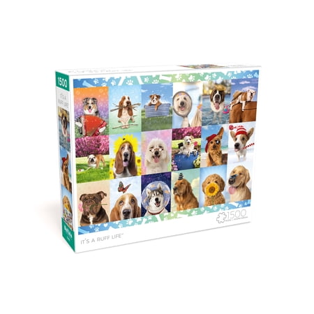 Buffalo Games It's a Ruff Life 1500-Piece 31.5 x 23.5 Interlocking Jigsaw Puzzle for Adults Ages 14+