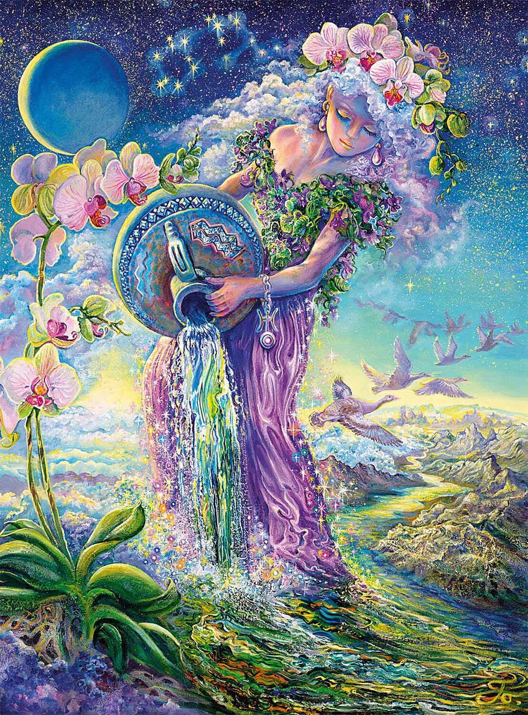 Buffalo Games Josephine Wall 'Colorful Dreaming' 1000 Piece Jigsaw Puzzle For Adults | Finished Size 26.75" X 19.75" With Bonus Poster - View #3