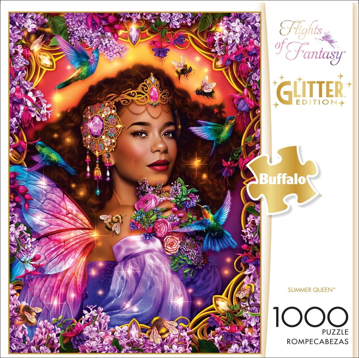 Buffalo Games - Josephine Wall - Glitter Edition - Summer Queen - 1000 Piece Jigsaw Puzzle
