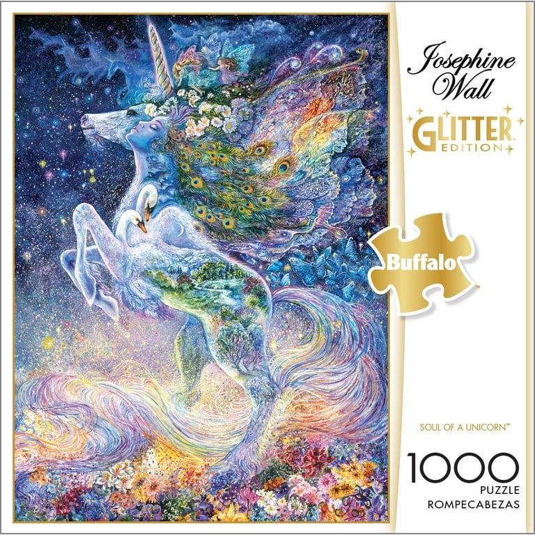 Buffalo Games Josephine Wall Soul of a Unicorn 1000 Piece Glitter
