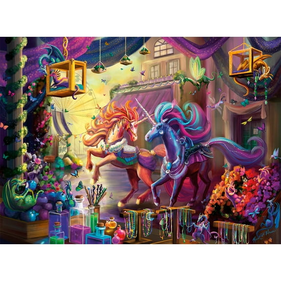 Buffalo Games Josephine Wall Twilight Marketplace 1000 Pieces Jigsaw Puzzle