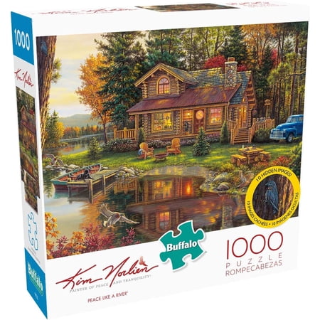 Buffalo Games Kim Norlien Peace Like a River 1000-Piece Interlocking Jigsaw Puzzle with Hidden Images for Adults Ages 14+
