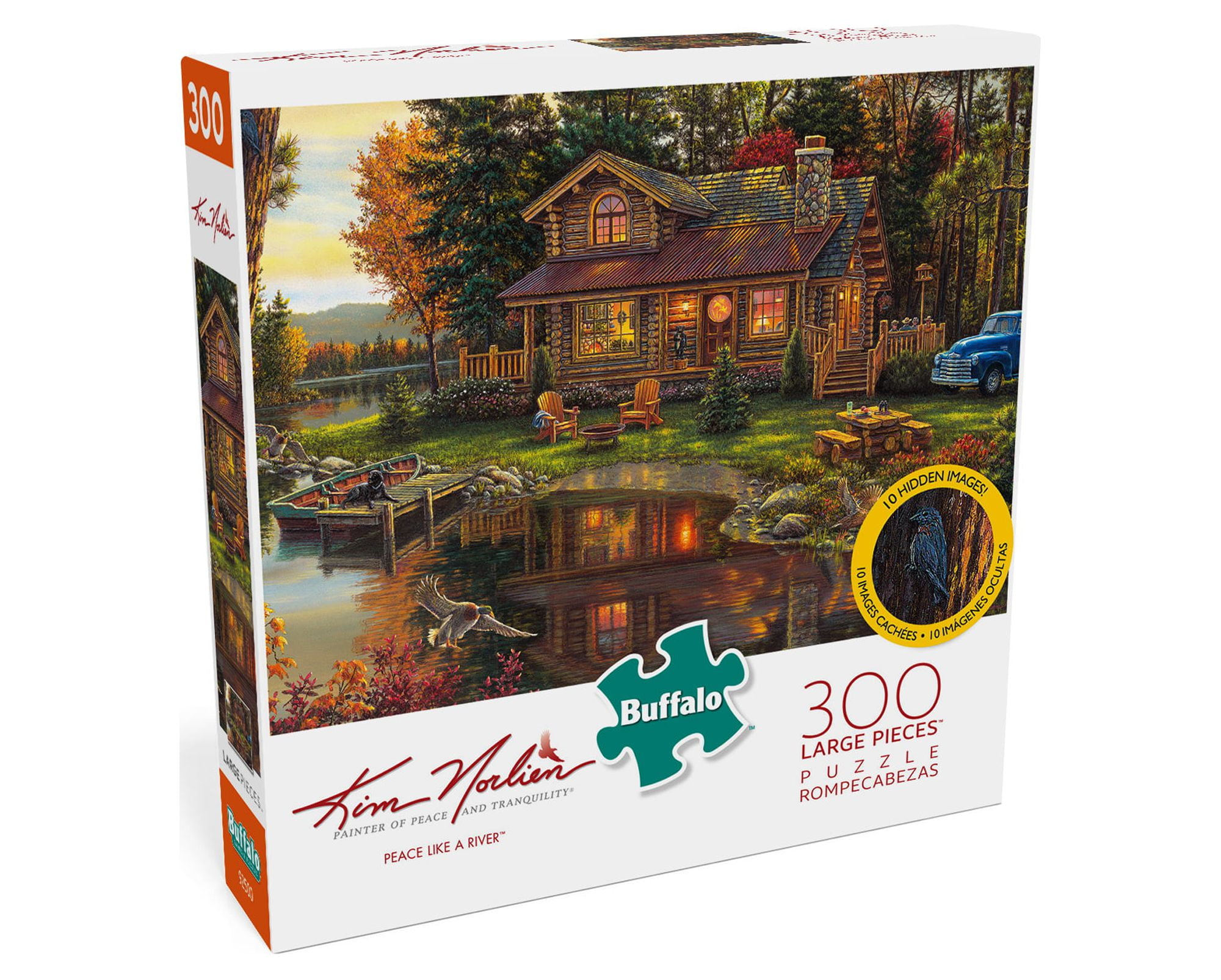 Buffalo Games Kim Norlien Peace Like a River 300-Piece Interlocking Jigsaw Puzzle for Adults Ages 14+