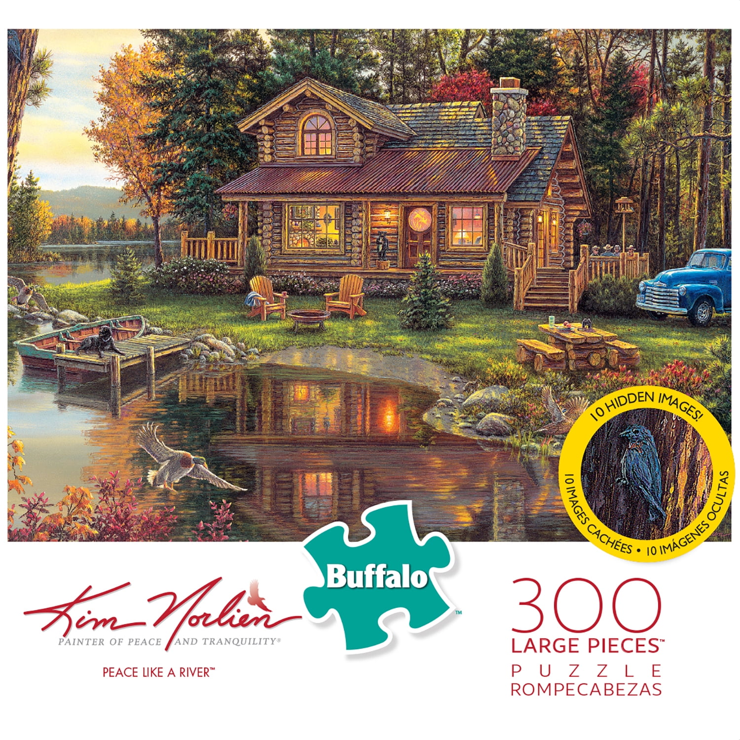 Buffalo Games Kim Norlien Peace Like a River 300-Piece Interlocking Jigsaw Puzzle for Adults Ages 14+