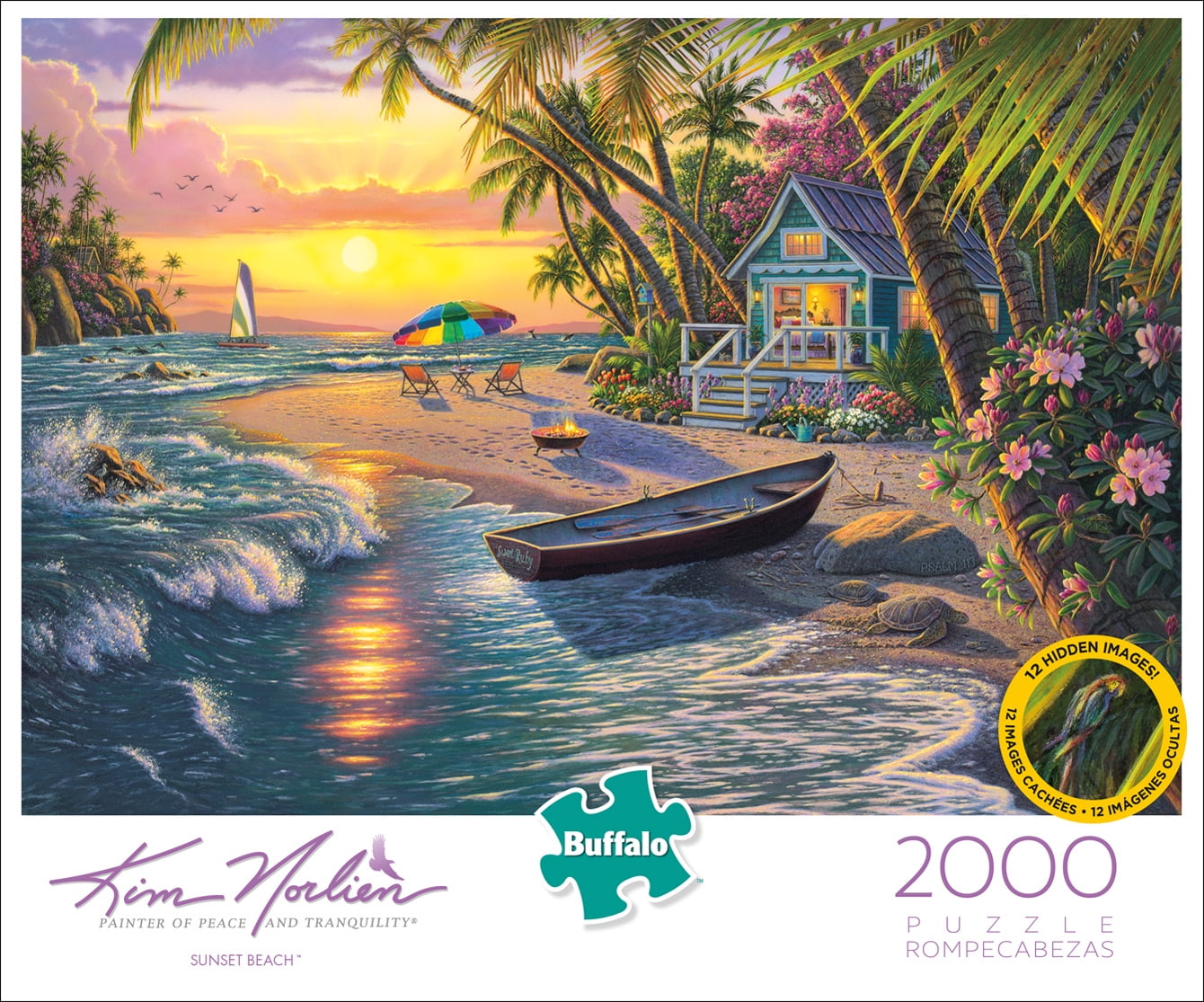Buffalo Games - Kim Norlien - Sunset Beach - 2000 Piece Jigsaw
