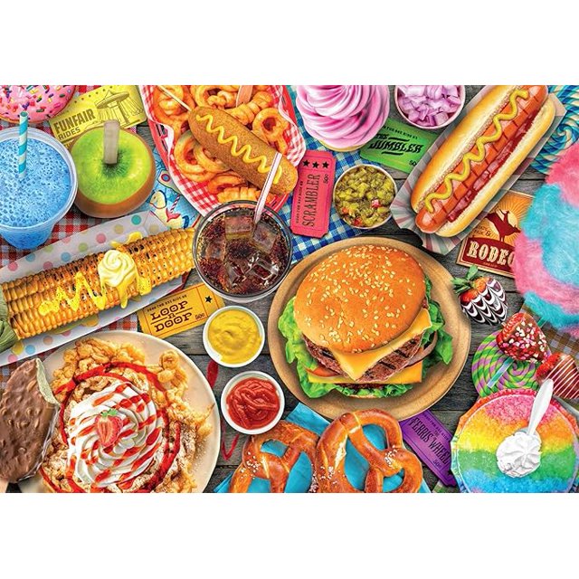 Buffalo Games LARS Fun Fair Food 300 Piece Jigsaw Puzzle for