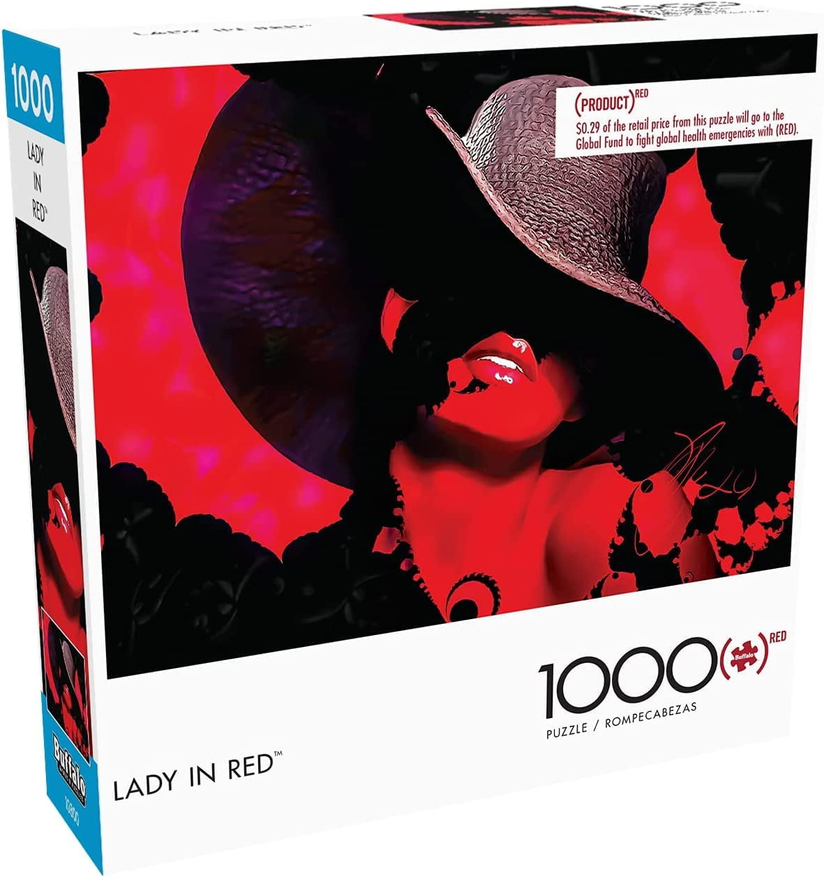 Buffalo Games Lady in Red - 1000 Pieces Jigsaw Puzzle