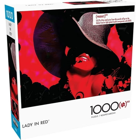 Buffalo Games Lady in Red - 1000 Pieces Jigsaw Puzzle