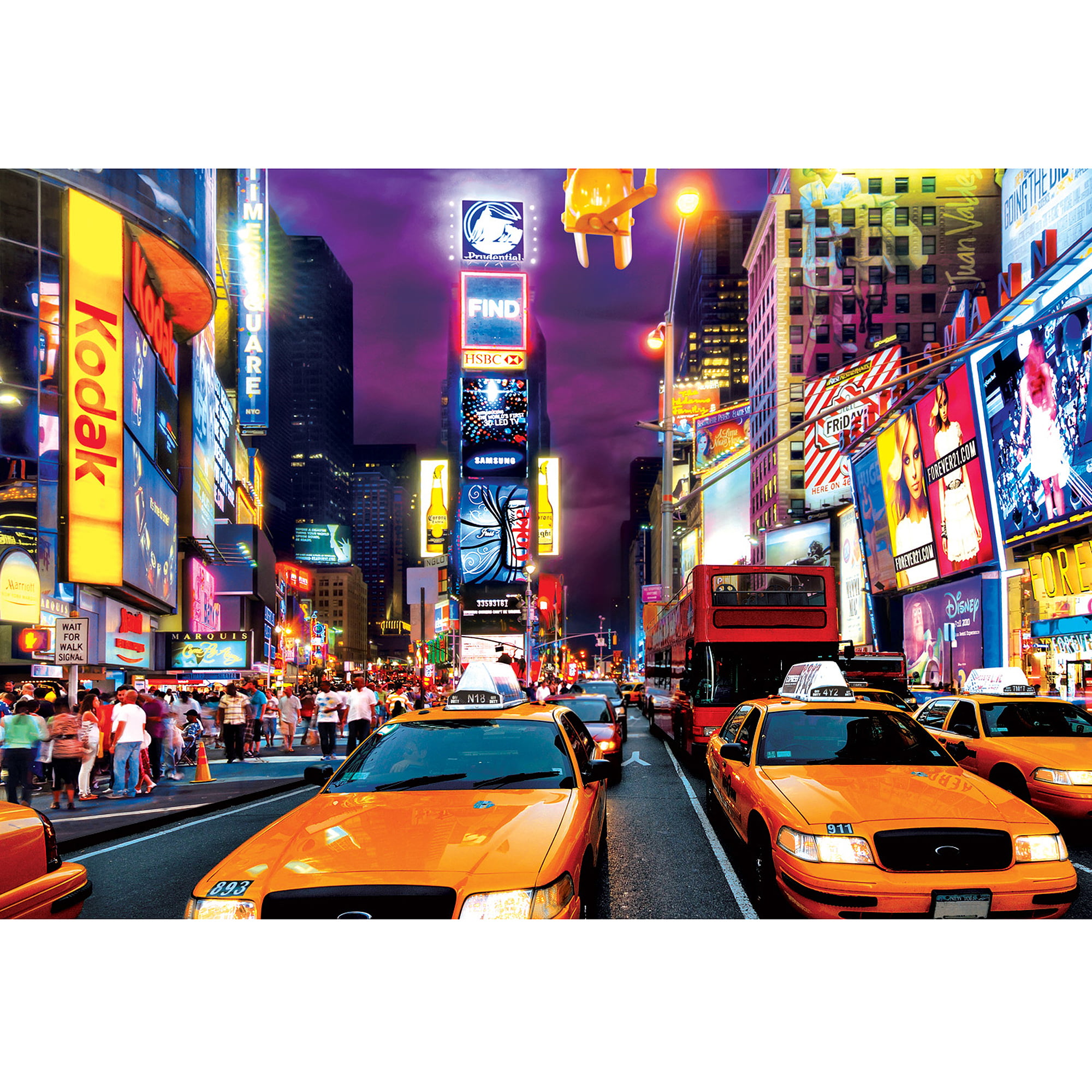 Buffalo Games Large Pieces Times Square Jigsaw Puzzle, 1,000 Pieces ...