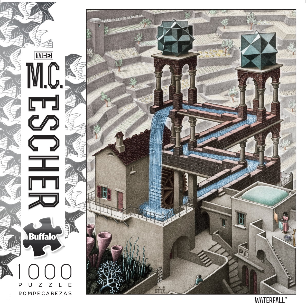値下げ エッシャー WATERFALL パズル Buffalo Games M.C. Escher: Waterfall, 1000 Piece Jigsaw