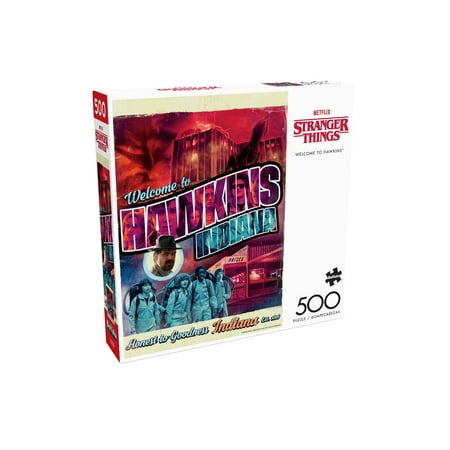 Buffalo Games 500-Piece Netflix Stranger Things Welcome to Hawkins Interlocking Jigsaw Puzzle