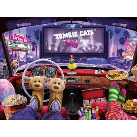 Buffalo Games Night At The Drive-In 1500 Pieces Jigsaw Puzzle