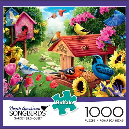 Buffalo Games - Hautman Brothers - Garden Birdhouse - 1000 Piece Jigsaw Puzzle