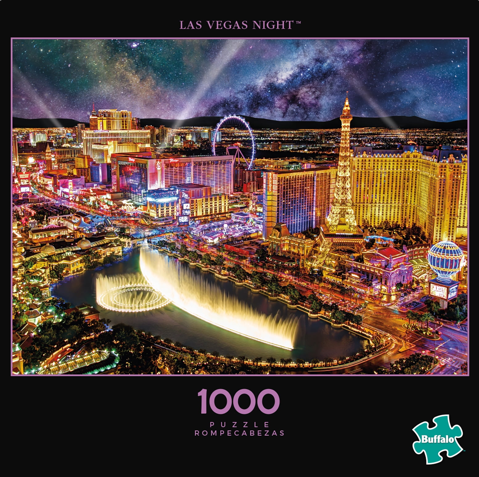 Buffalo Games Photography Las Vegas Night 1000 Pieces Jigsaw Puzzle