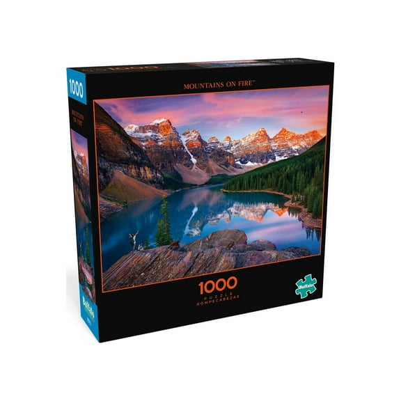 Buffalo Games Photography Series Mountains on Fire 1000-Piece Interlocking Jigsaw Puzzle for Adults Ages 14+