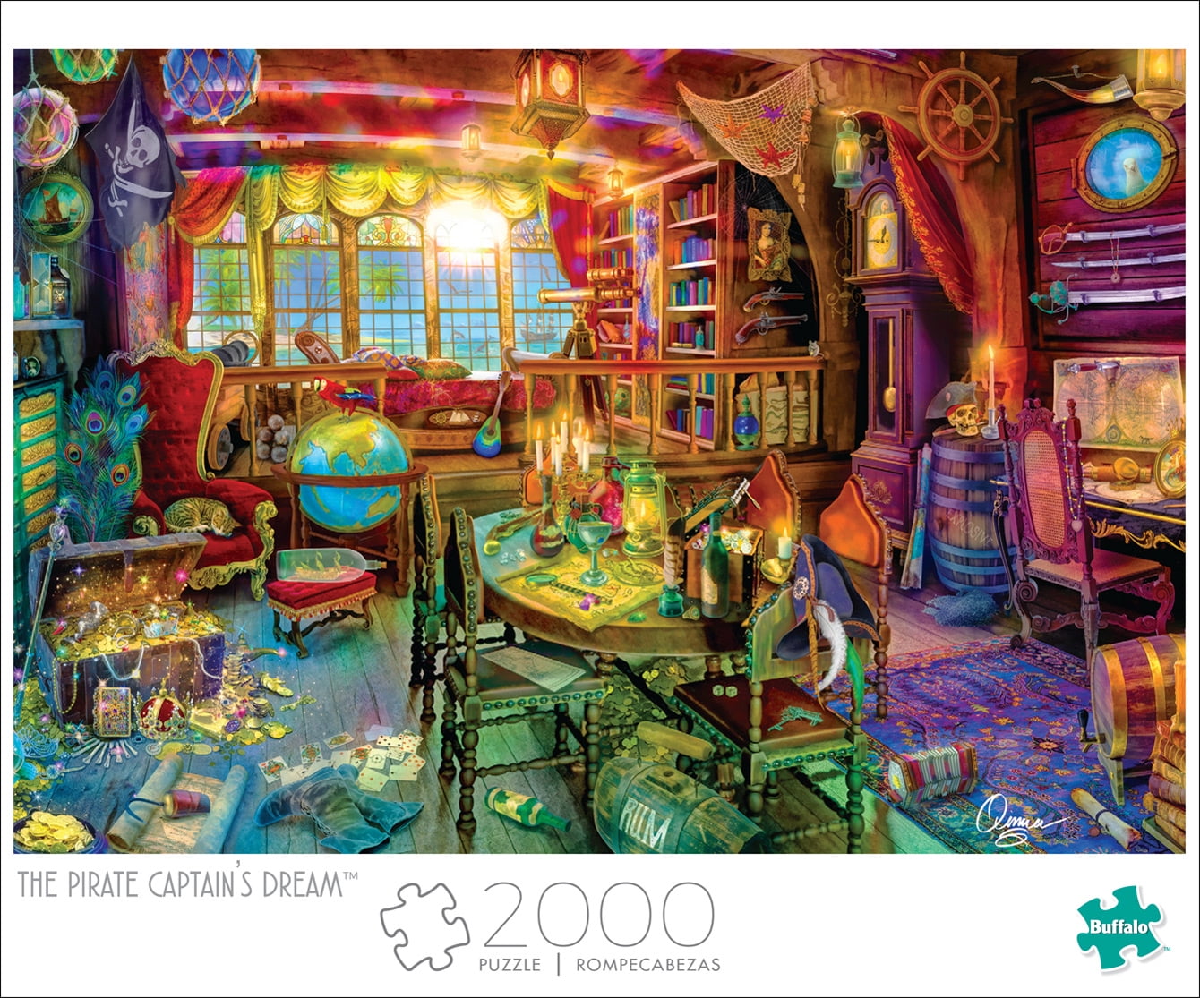 Buffalo Games 2000-Piece Art of Play Pirate Captain's Dream Jigsaw Puzzle
