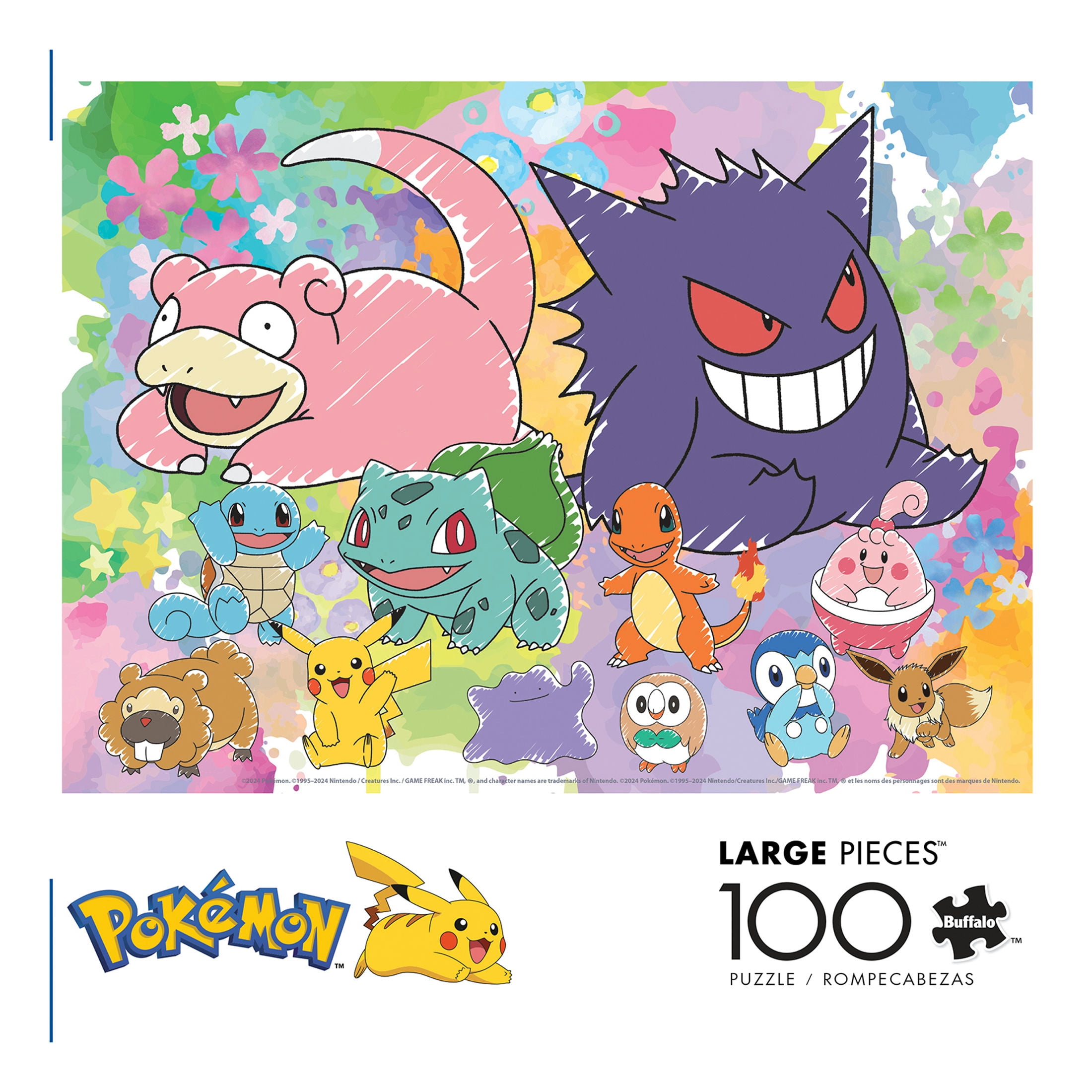 Pokemon Canvas Art 100 Piece Puzzle Buffalo Games