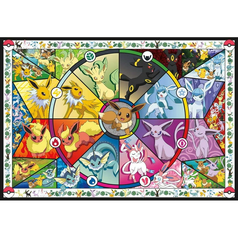 Pokémon Eevee Evolutions Frames 100 Piece Jigsaw Puzzle