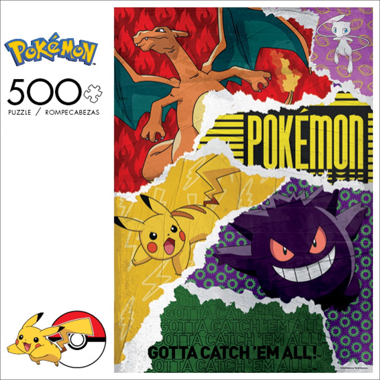 Pokemon Foil Collage, 500 Pieces, Buffalo Games
