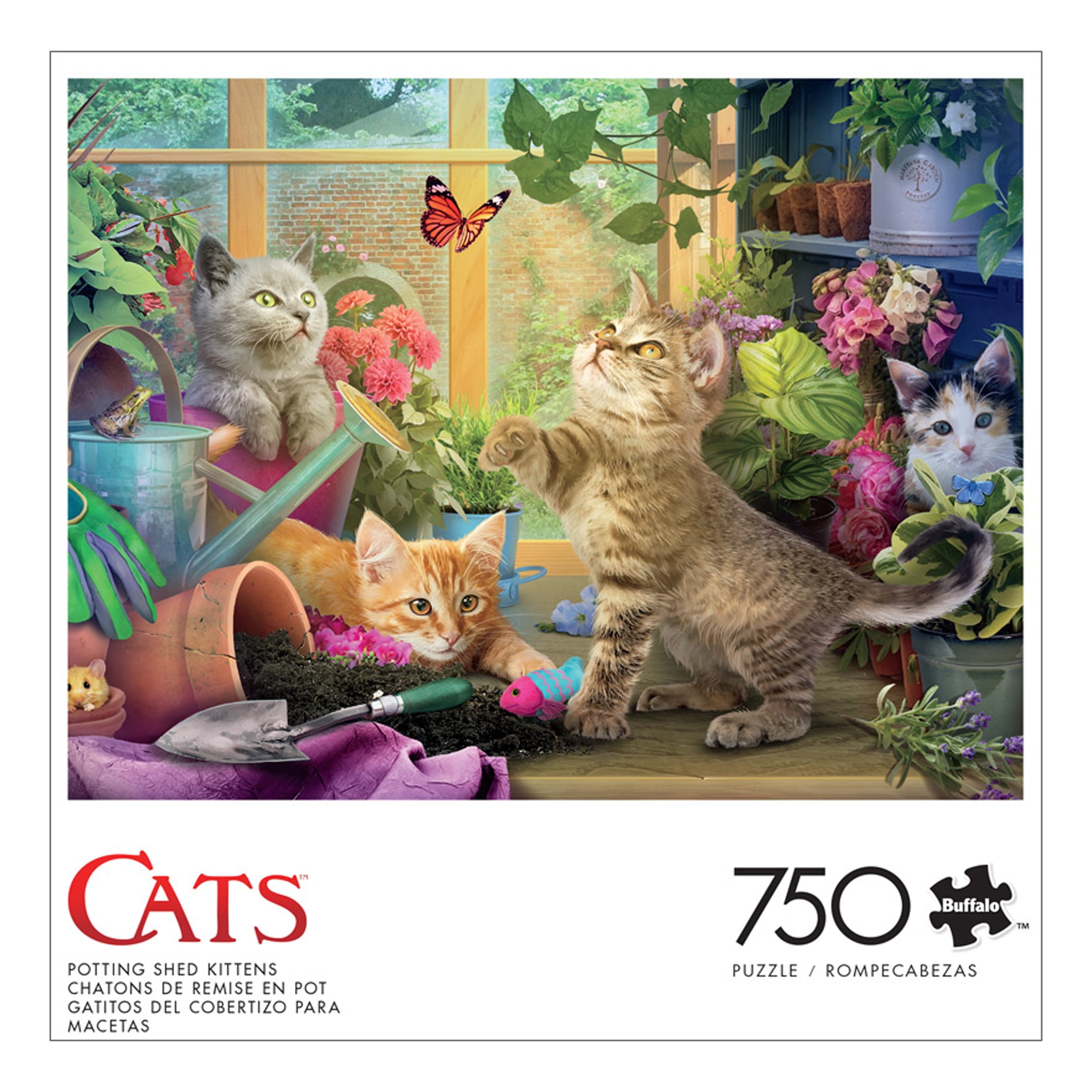 Buffalo Games Potting Shed Kittens 750Piece 24 x 18inch In