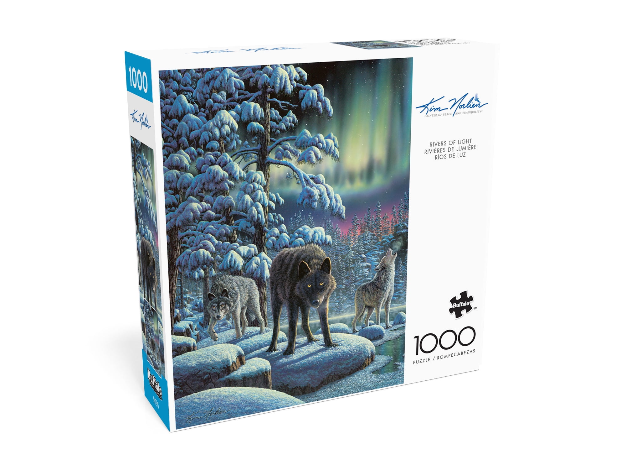Buffalo Games Rivers of Light 1000-Piece 26.75 x 19.75-Inch Interlocking Jigsaw Puzzle for Adults Ages 14+