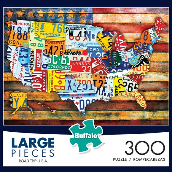 Buffalo Games Road Trip U.S.A. 300 Large Pieces Jigsaw Puzzle