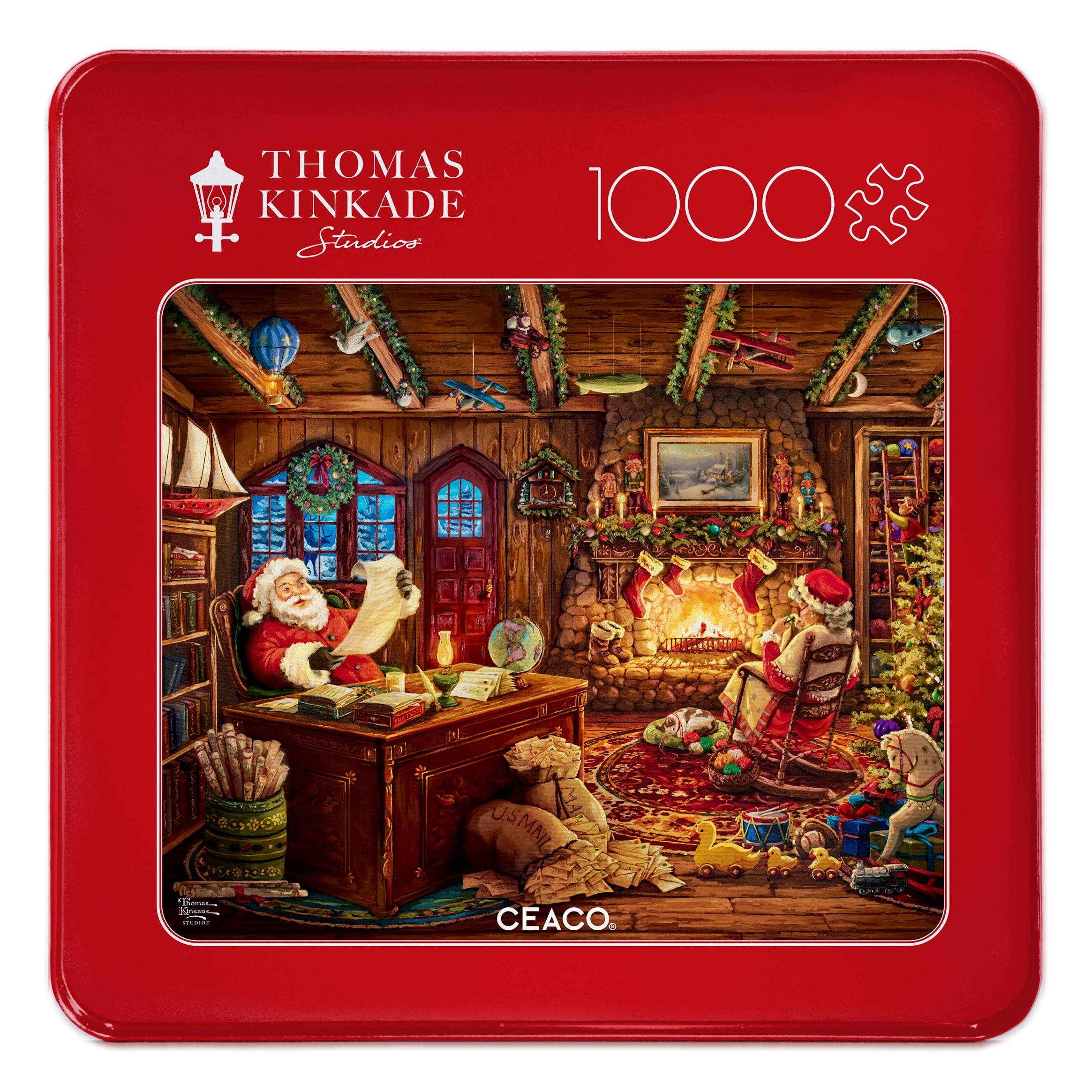 Buffalo Games Santa Checking his List 1000-Piece Interlocking Jigsaw Puzzles for Adults Ages 14+