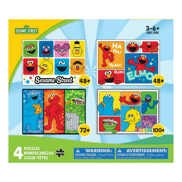 Puzzle ジグソーパズル　５個セット Buffalo Games Sesame Street 4-in-1 Multipack Interlocking Jigsaw