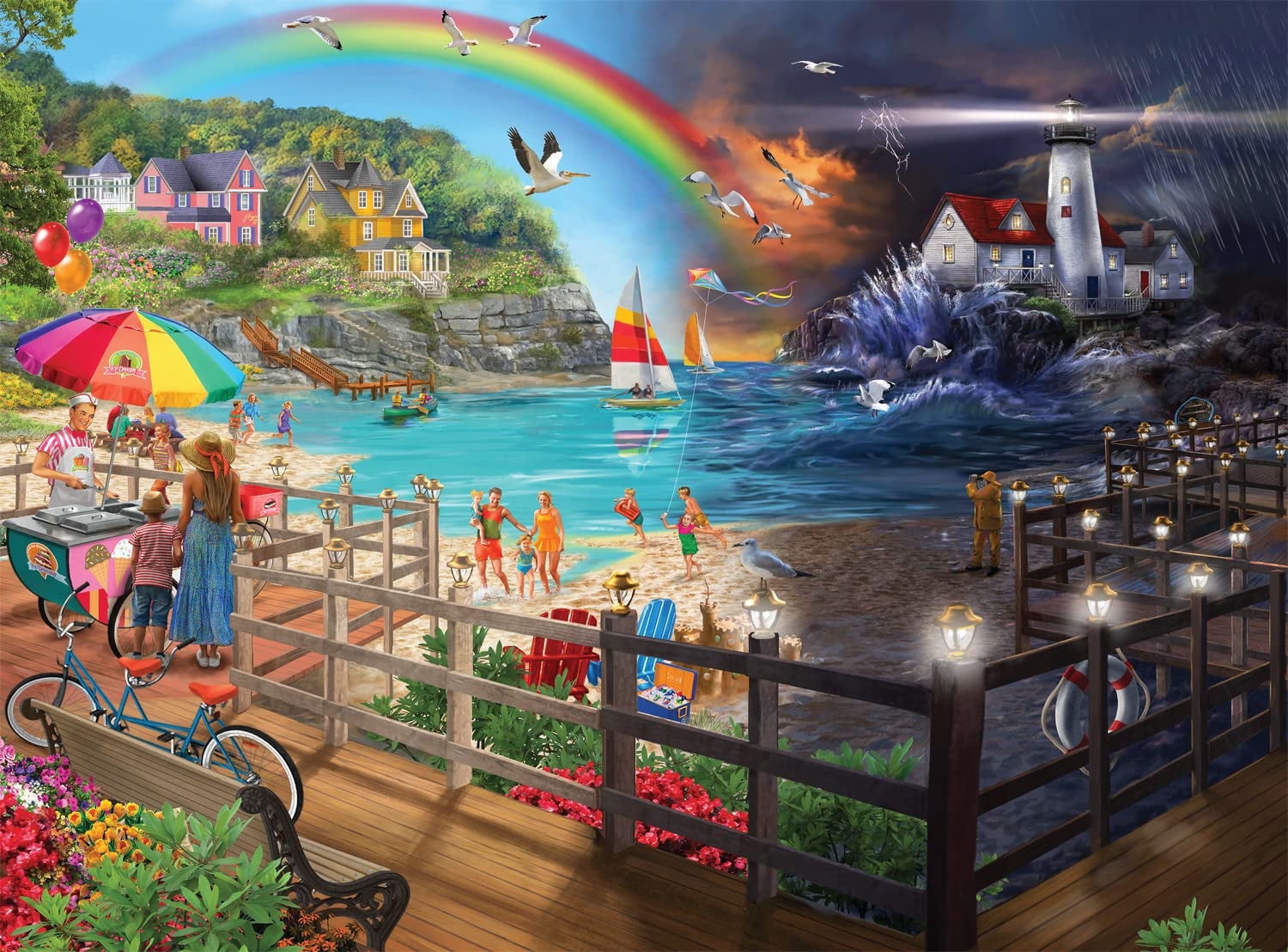 Buffalo Games - Shore AIF4 Walk - 1000 Piece Jigsaw Puzzle - Walmart.com