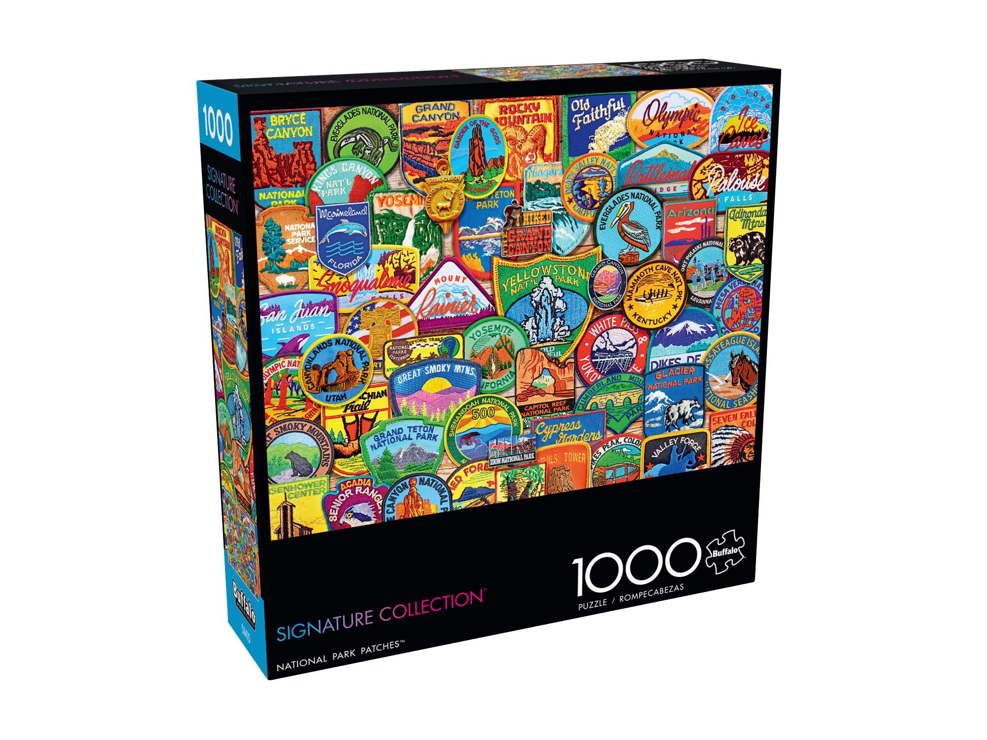 Buffalo Games Signature Collection National Park Patches 1000-Piece Interlocking Jigsaw Puzzle for Adults Ages 14+