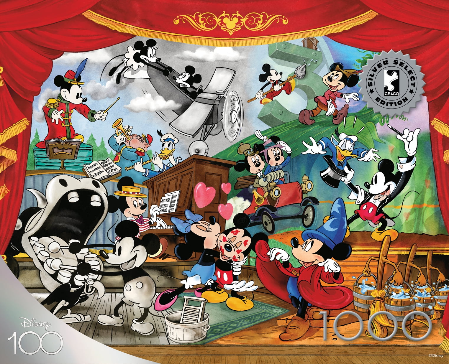 Buffalo Games Silver Select Mickey Through the Years 1000-Piece