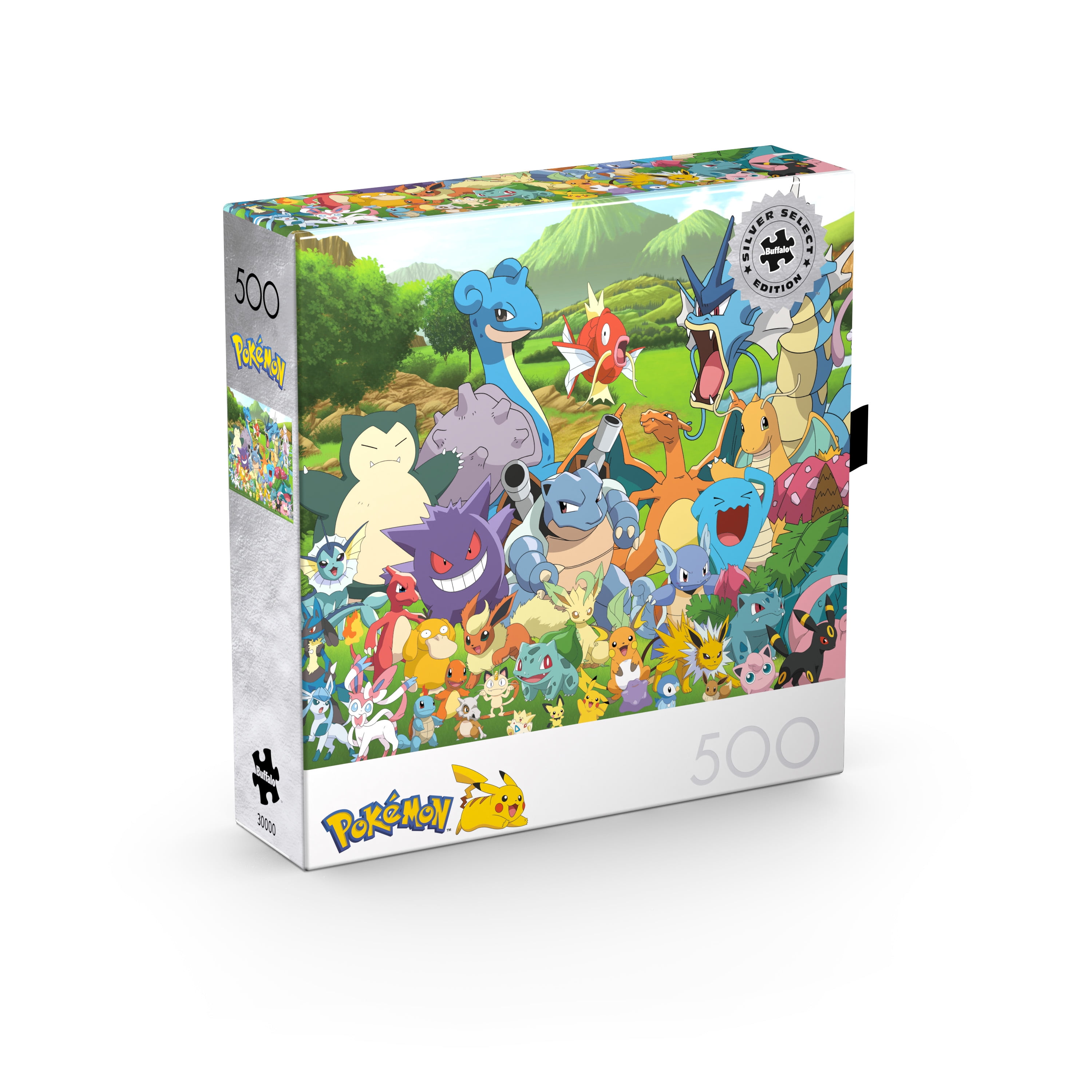 Buffalo Games Silver Select Pokemon's Favorite Group 500-Piece Interlocking Jigsaw Puzzle for Adults Ages 14+