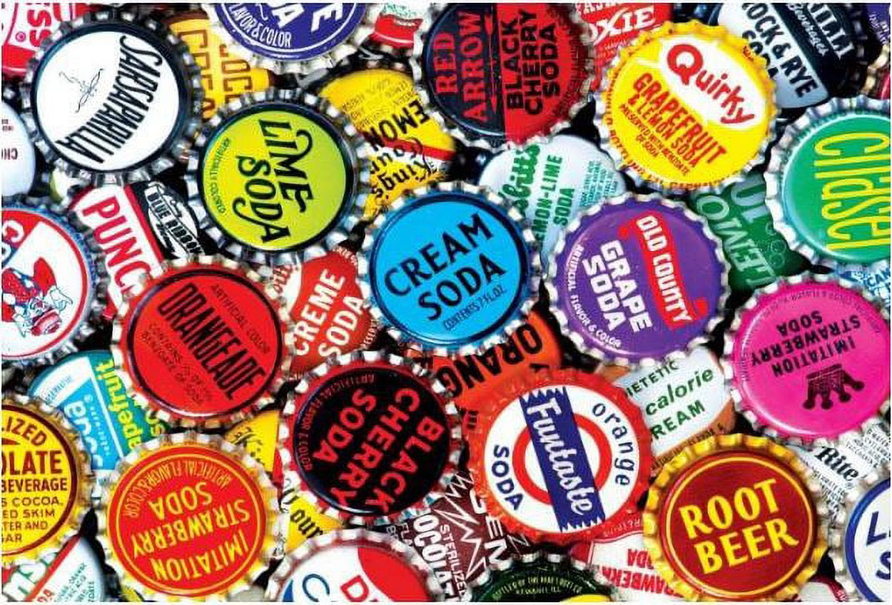 Buffalo Games Soda Bottle Caps 300 Large Pieces Jigsaw Puzzle