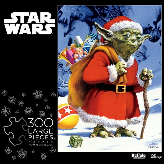 Buffalo Games Star Wars Holiday Yoda Puzzle, 300 Piece