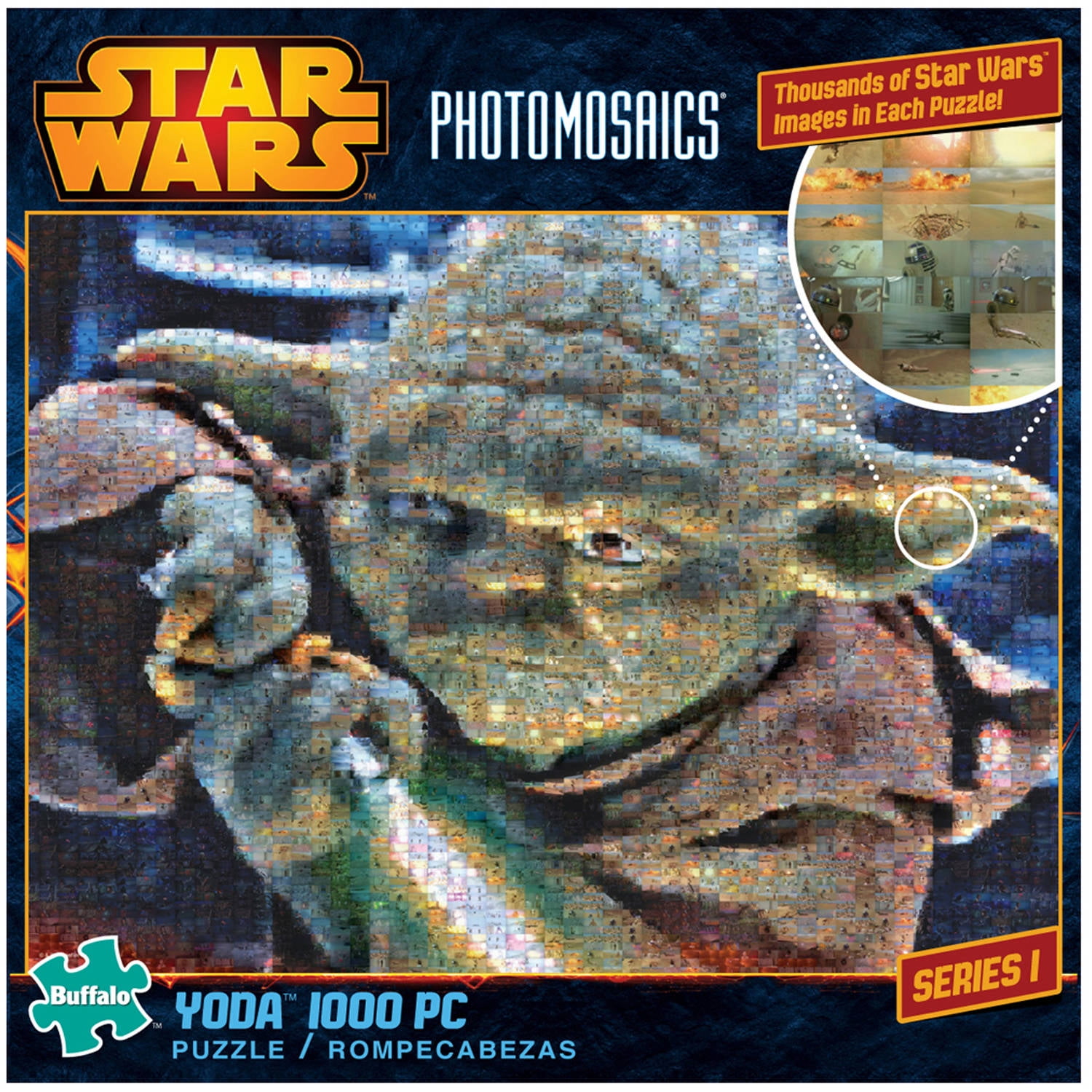 Star Wars - Photomosiac - Yoda - 1000 Piece Jigsaw Puzzle