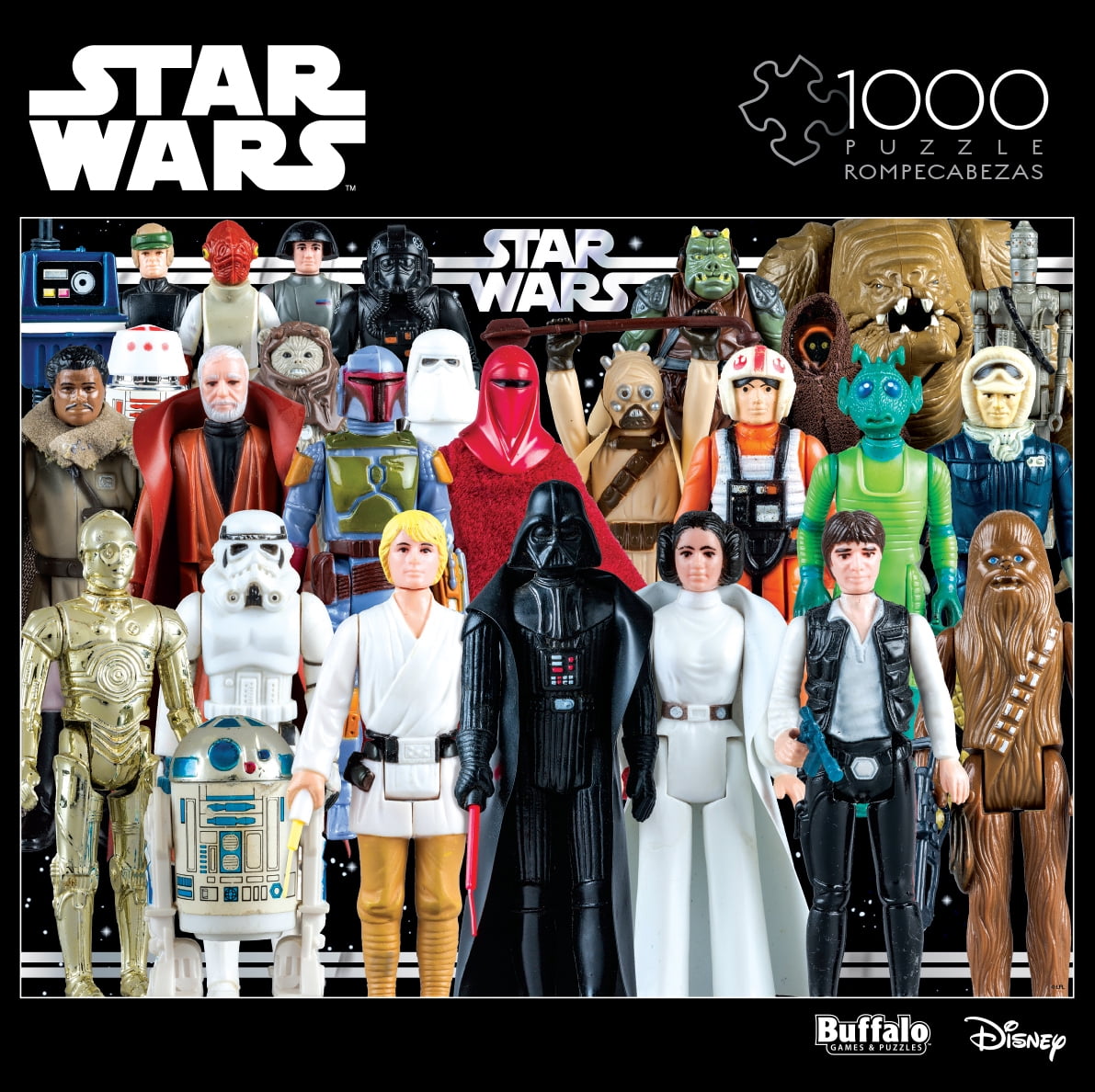 Buffalo Games Star Wars Vintage Action Figures Puzzle, 1000