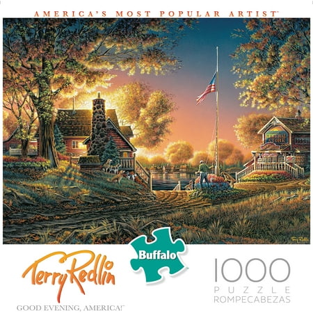 Buffalo Games Terry Redlin Good Evening America 1000 Piece Jigsaw Puzzle
