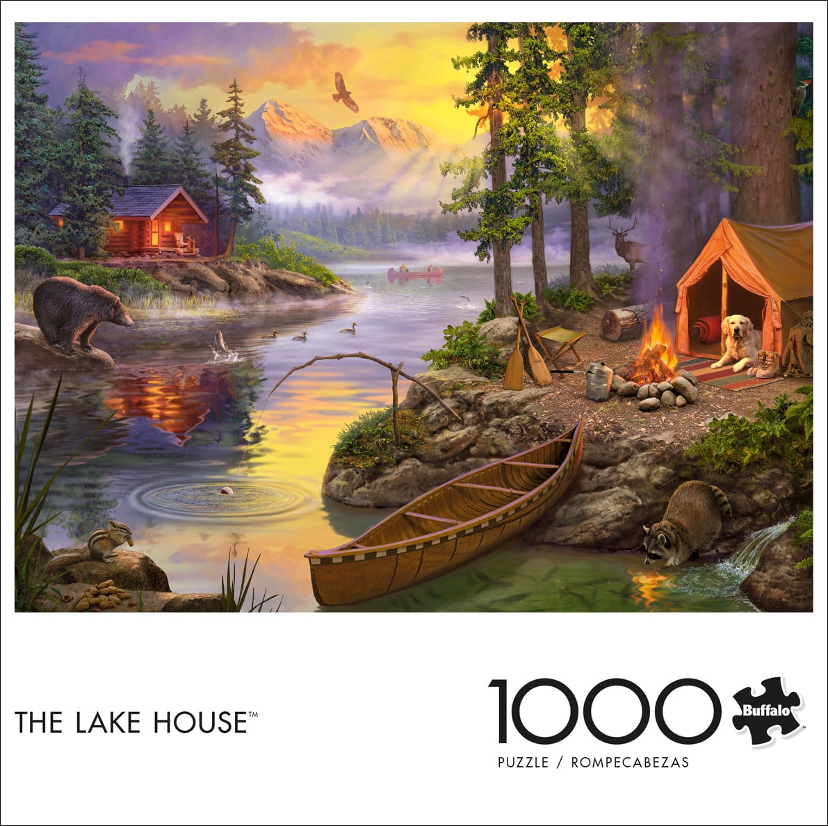 Buffalo Games The Lake House - 1000 Pieces Jigsaw Puzzle