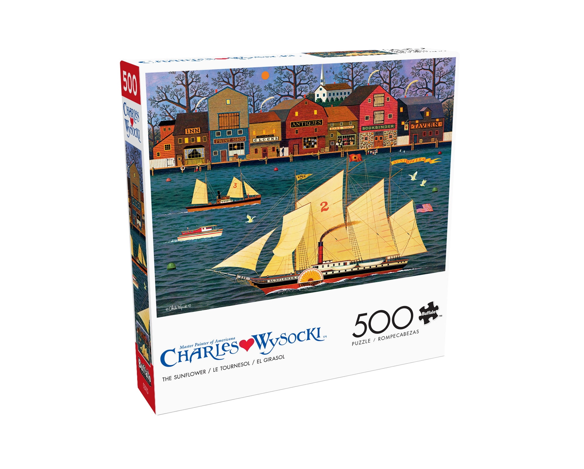 Buffalo Games The Sunflower 500-Piece 21.25 x 15-Inch Interlocking Jigsaw Puzzle for Adults Ages 14+