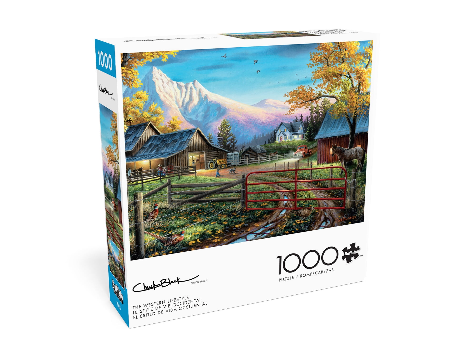 Buffalo Games The Western Lifestyle 1000-Piece 26.75 x 19.75-Inch Interlocking Jigsaw Puzzle for Adults Ages 14+