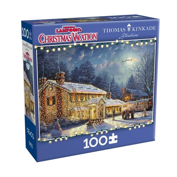 Buffalo Games Thomas Kinkade National Lampoons Christmas Vacation 100-Piece Interlocking Jigsaw Puzzle for Children Ages 6+