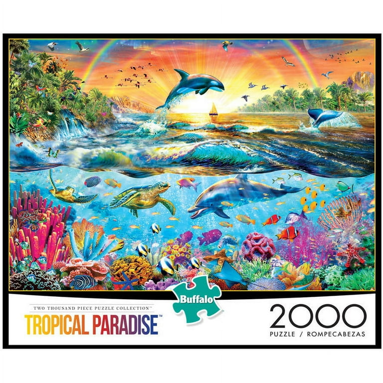 Buffalo Games Tropical Paradise 2000-Piece Jigsaw Puzzle with