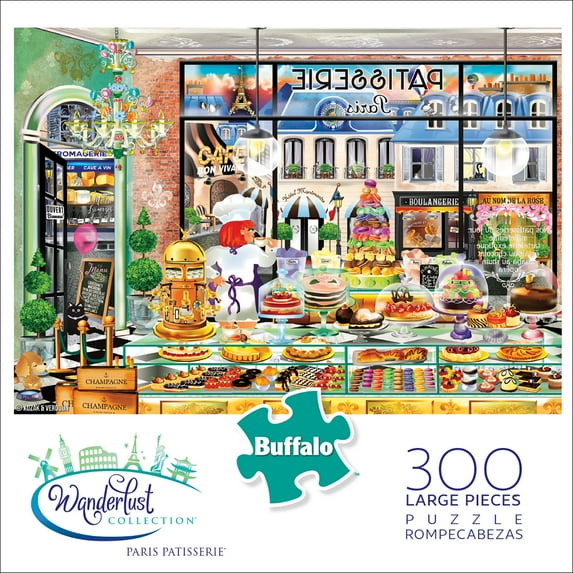 Buffalo Games - Wanderlust Collection - Paris Patisserie - 300 Large Piece Jigsaw Puzzle