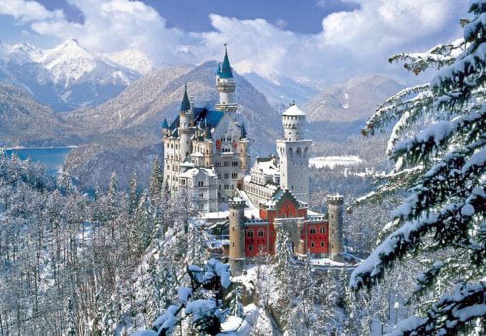 Buffalo Games Winter at Neuschwanstein Castle Puzzle, 2000 Piece