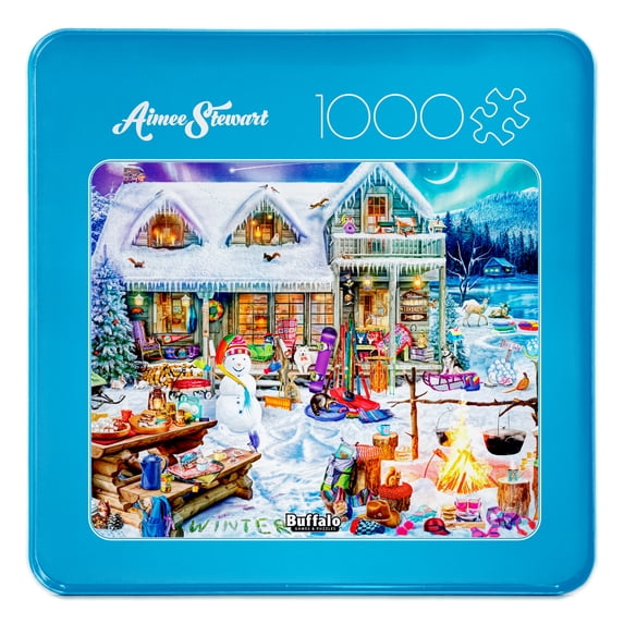 Buffalo Games Winterland Fun 1000-Piece Interlocking Jigsaw Puzzles for Adults Ages 14+