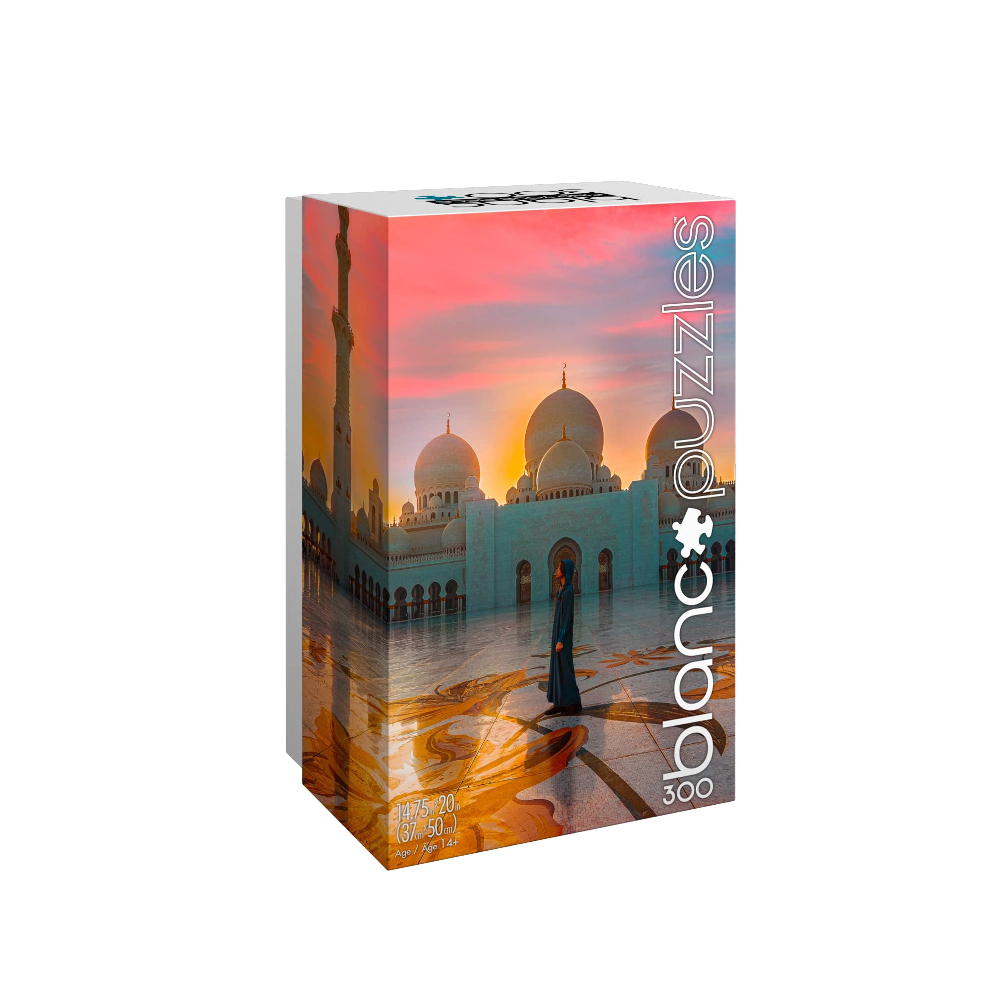 Buffalo Games blanc AIF4 Sunset Abu Dhabi Mosque 300 Piece Jigsaw