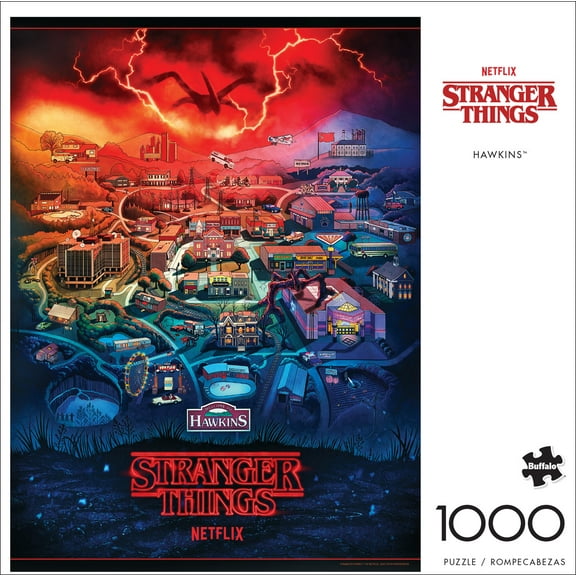 Buffalo Games1000-Piece Stranger Things Hawkins Jigsaw Puzzle