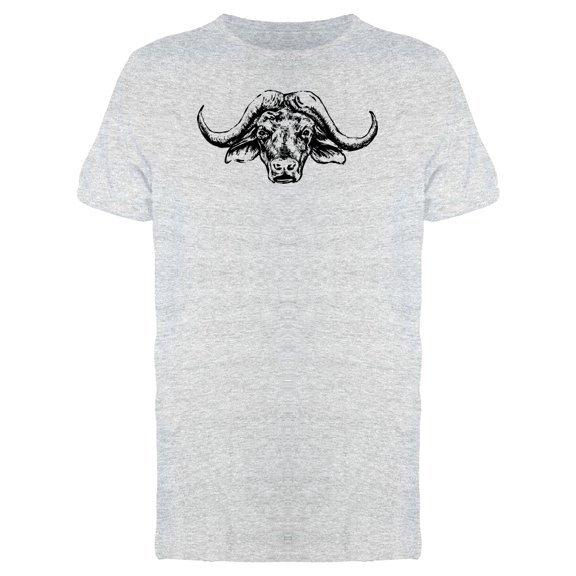Buffalo Head In B&W Art T Tee Men's -Image by Shutterstock