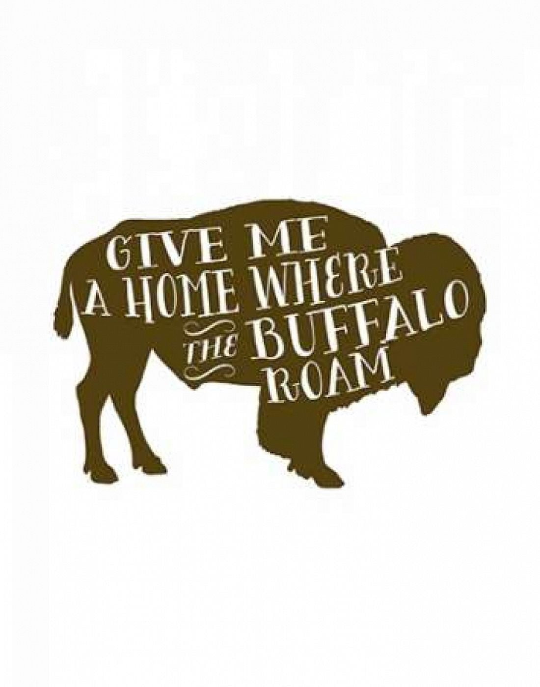 Buffalo Home Canvas Art - Tara Moss (22 x 28)